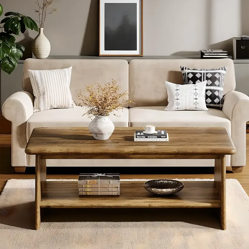 Korean Wooden Coffee Table – Elegant & Versatile