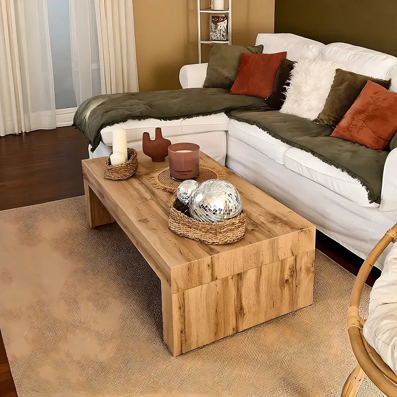 Wooden Coffee Table – Modern Minimalist Style