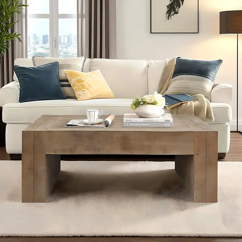 Wooden Coffee Table – Minimalist Natural Design